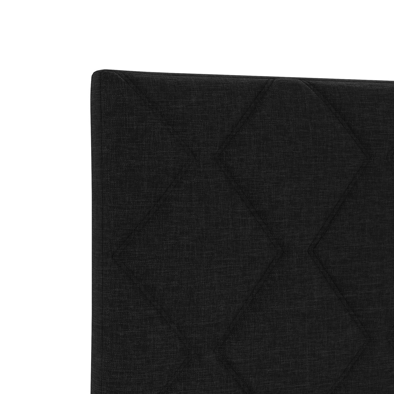 Κρεβάτι Ottoman με στρώμα με κεφαλάρι 2 τμχ. Μαύρο Ύφασμα - Pakobazaar