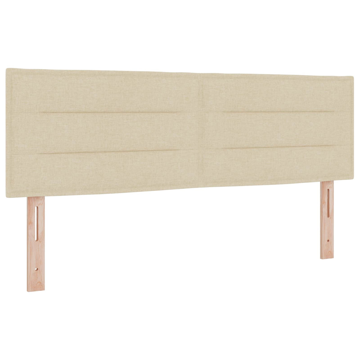 Κρεβάτι Ottoman με Στρώμα και LED Κρεμ 160 x 200 cm Ύφασμα - Pakobazaar