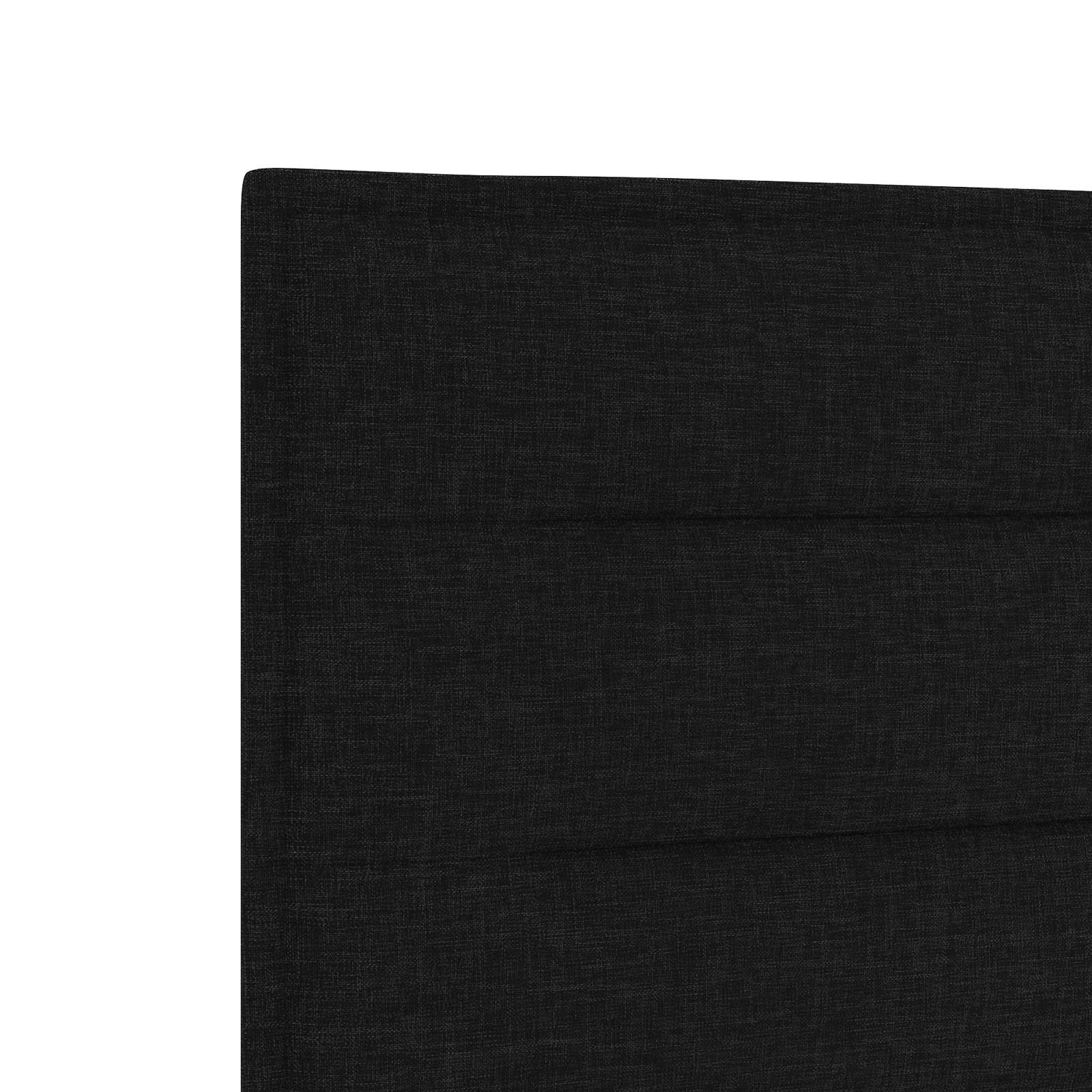 Κρεβάτι Ottoman με Στρώμα και LED Μαύρο 200 x 200 cm Ύφασμα - Pakobazaar