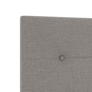 Κρεβάτι Ottoman με Στρώμα και LED Taupe 200 x 200 cm Ύφασμα