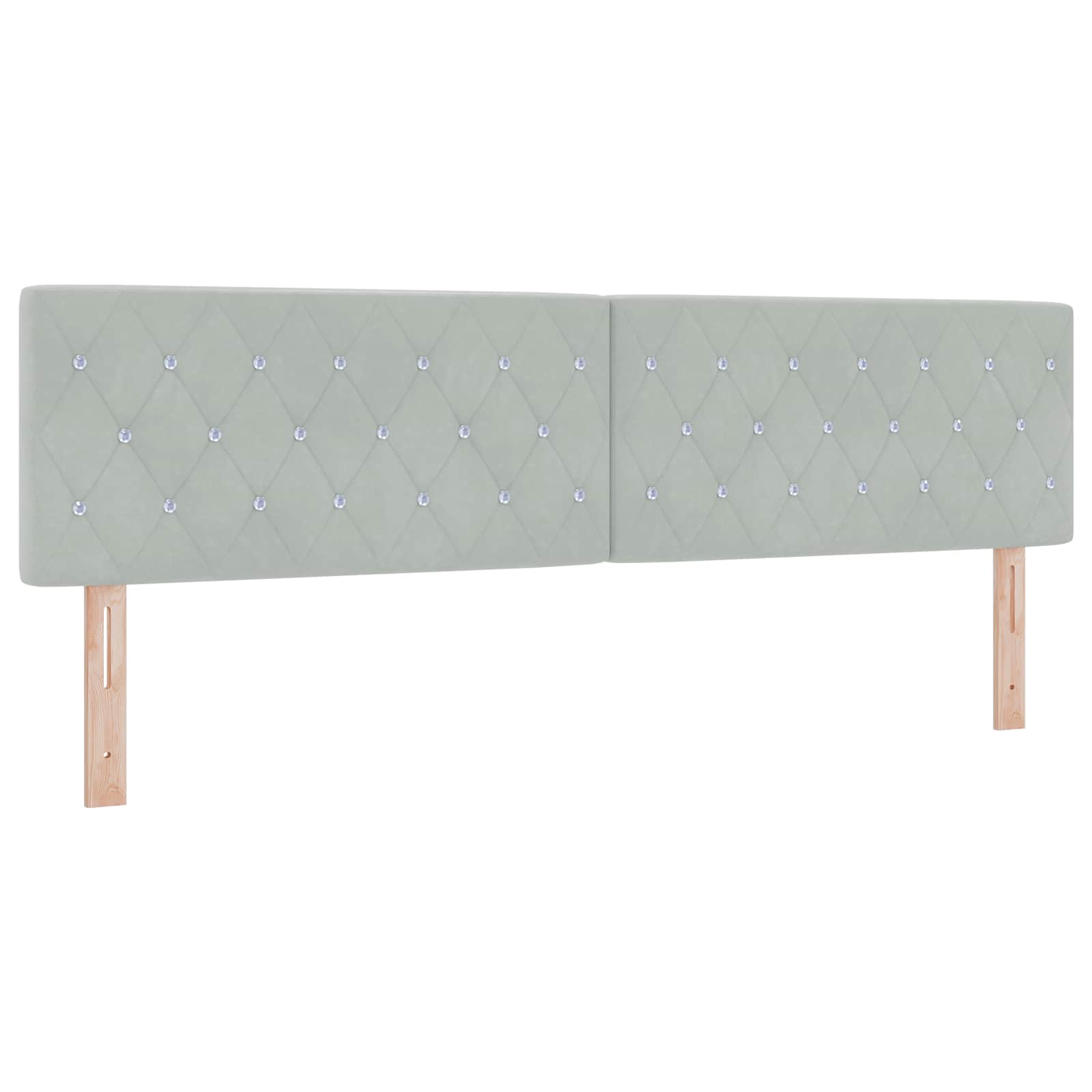 Κρεβάτι Ottoman με Στρώμα και LED Ανοιχτό γκρι 180 x 200 cm - Pakobazaar