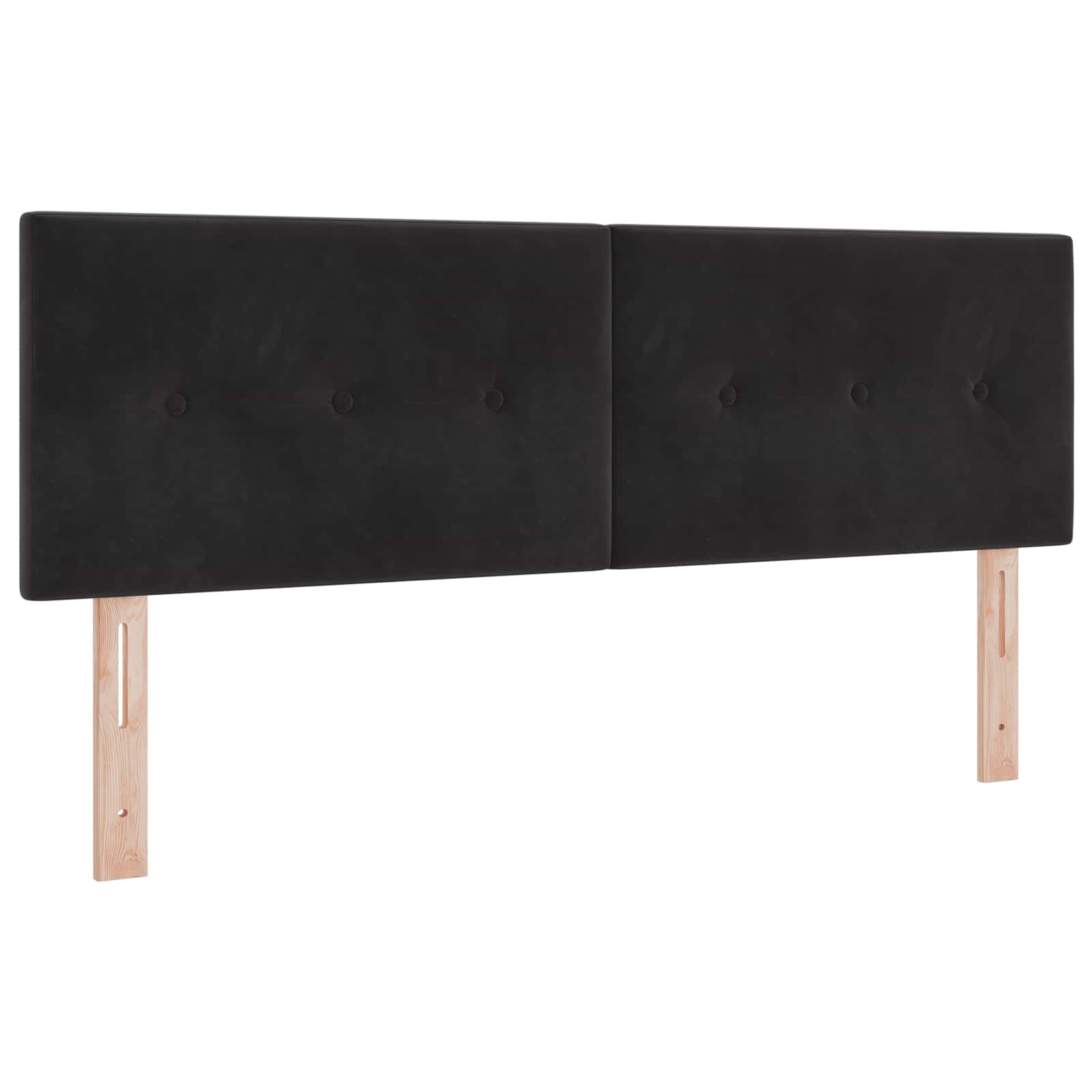 Κρεβάτι Ottoman με Στρώμα και LED Μαύρο 140 x 200 cm Βελούδο - Pakobazaar