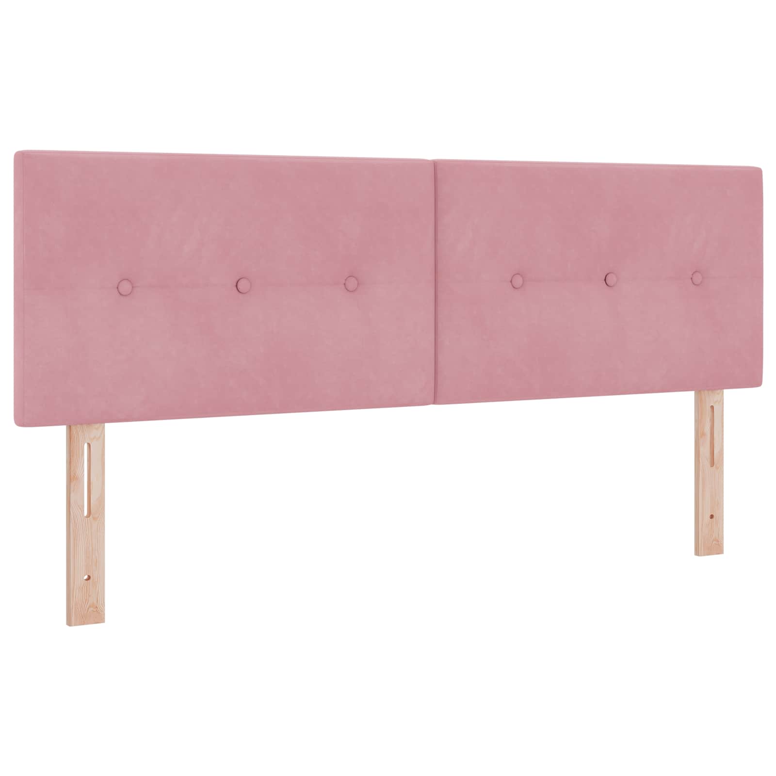 Κρεβάτι Ottoman με Στρώμα και LED Ροζ 140 x 200 cm Βελούδο - Pakobazaar