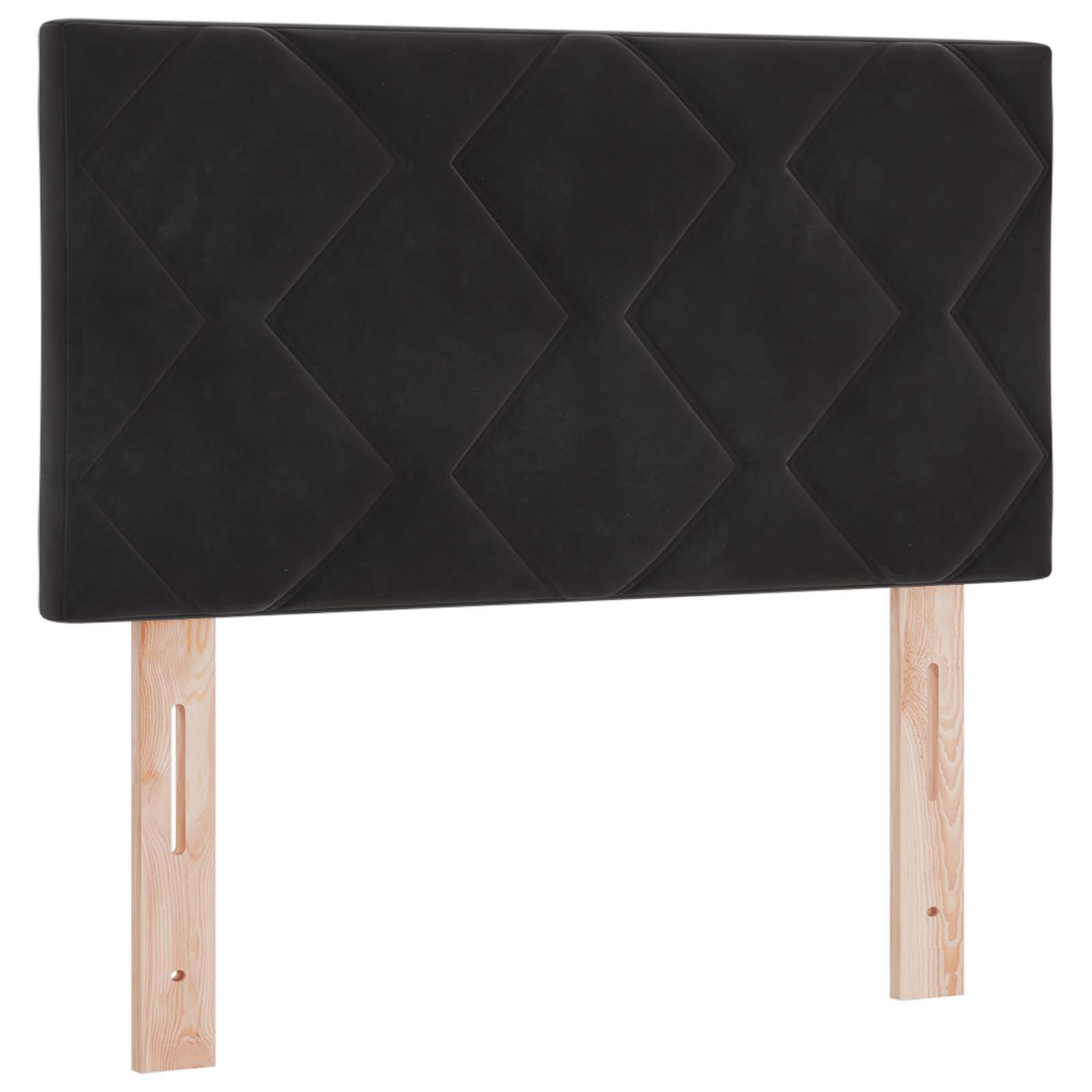 Κρεβάτι Ottoman με Στρώμα και LED Μαύρο 80 x 200 cm Βελούδο - Pakobazaar