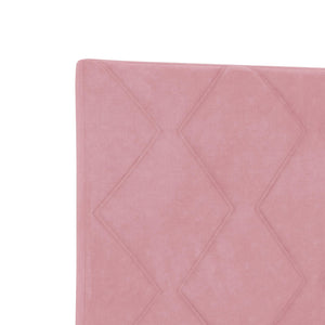 Κρεβάτι Ottoman με Στρώμα και LED Ροζ 80 x 200 cm Βελούδο - Pakobazaar