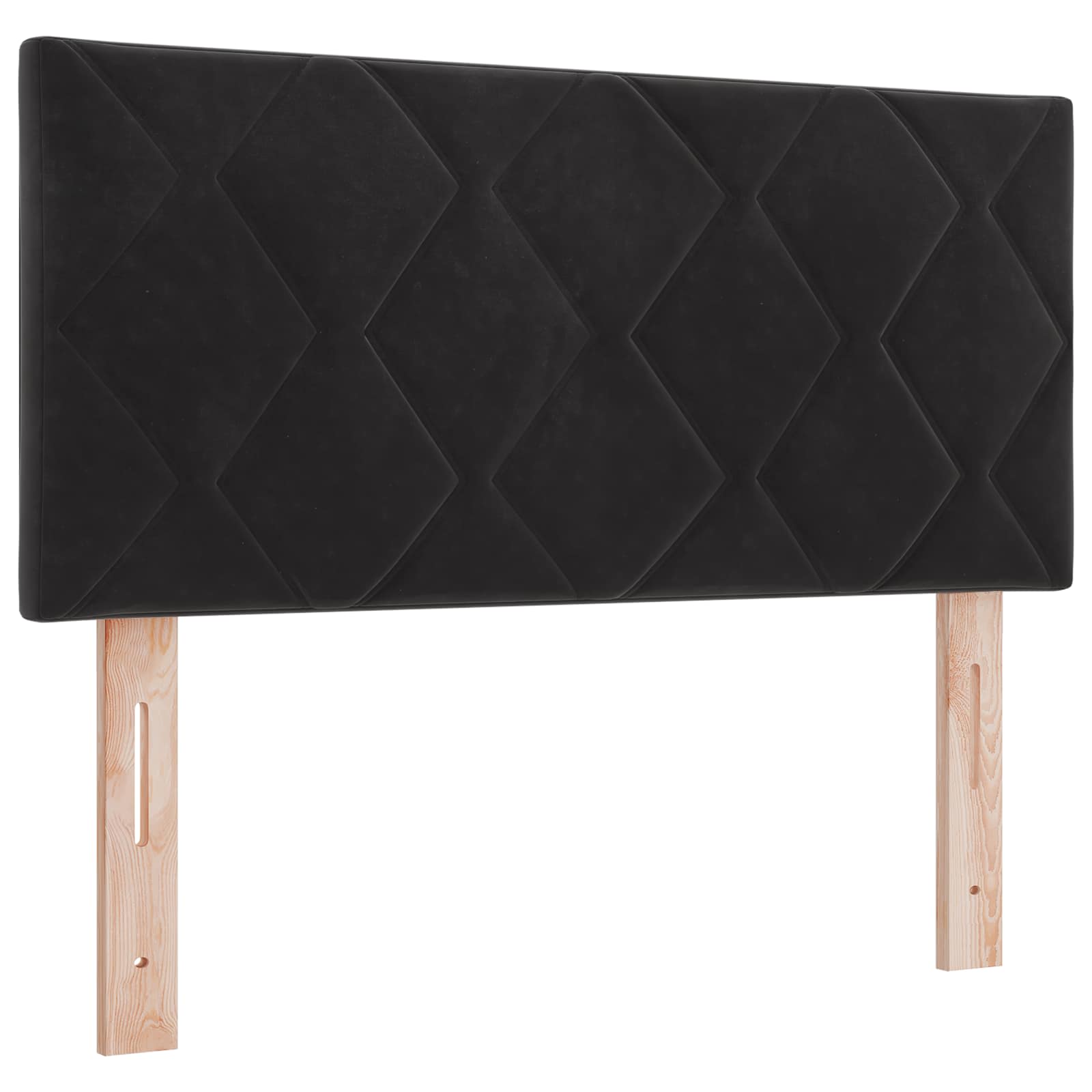 Κρεβάτι Ottoman με Στρώμα και LED Μαύρο 100 x 200 cm Βελούδο - Pakobazaar