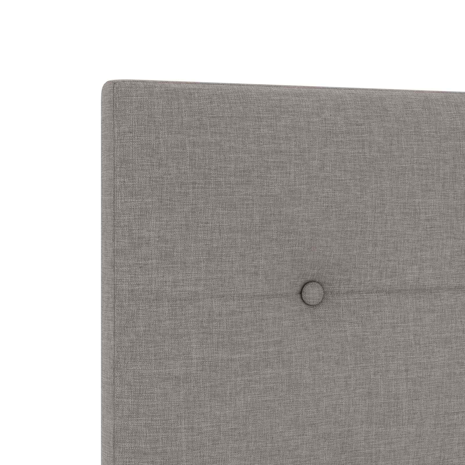 Κρεβάτι Ottoman με Στρώμα και LED Taupe 200 x 200 cm Ύφασμα