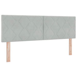 Κρεβάτι Ottoman με Στρώμα και LED Ανοιχτό γκρι 160 x 200 cm