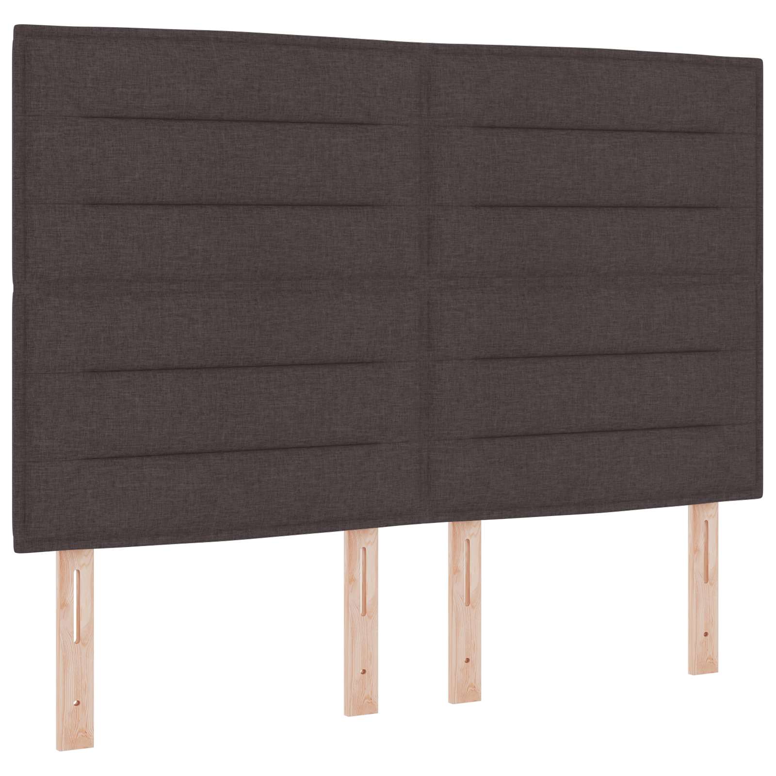 Κρεβάτι Ottoman με στρώμα Σκούρο Καφέ 140 x 200 cm Ύφασμα - Pakobazaar