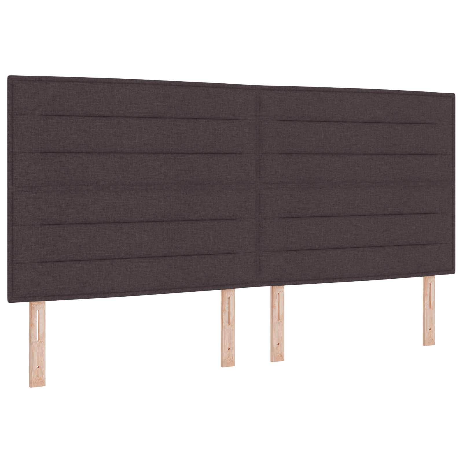 Κρεβάτι Ottoman με στρώμα Σκούρο Καφέ 200 x 200 cm Ύφασμα