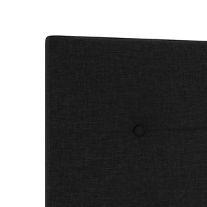 Κρεβάτι Ottoman με στρώμα με κεφαλάρι Μαύρο 200 x 200 cm Ύφασμα - Pakobazaar