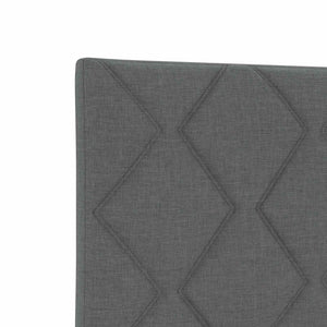 Κρεβάτι Ottoman με στρώμα Σκούρο Γκρι 100 x 200 cm Ύφασμα