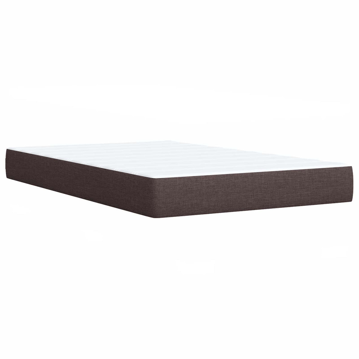 Κρεβάτι Ottoman με στρώμα Σκούρο Καφέ 120 x 200 cm Ύφασμα - Pakobazaar