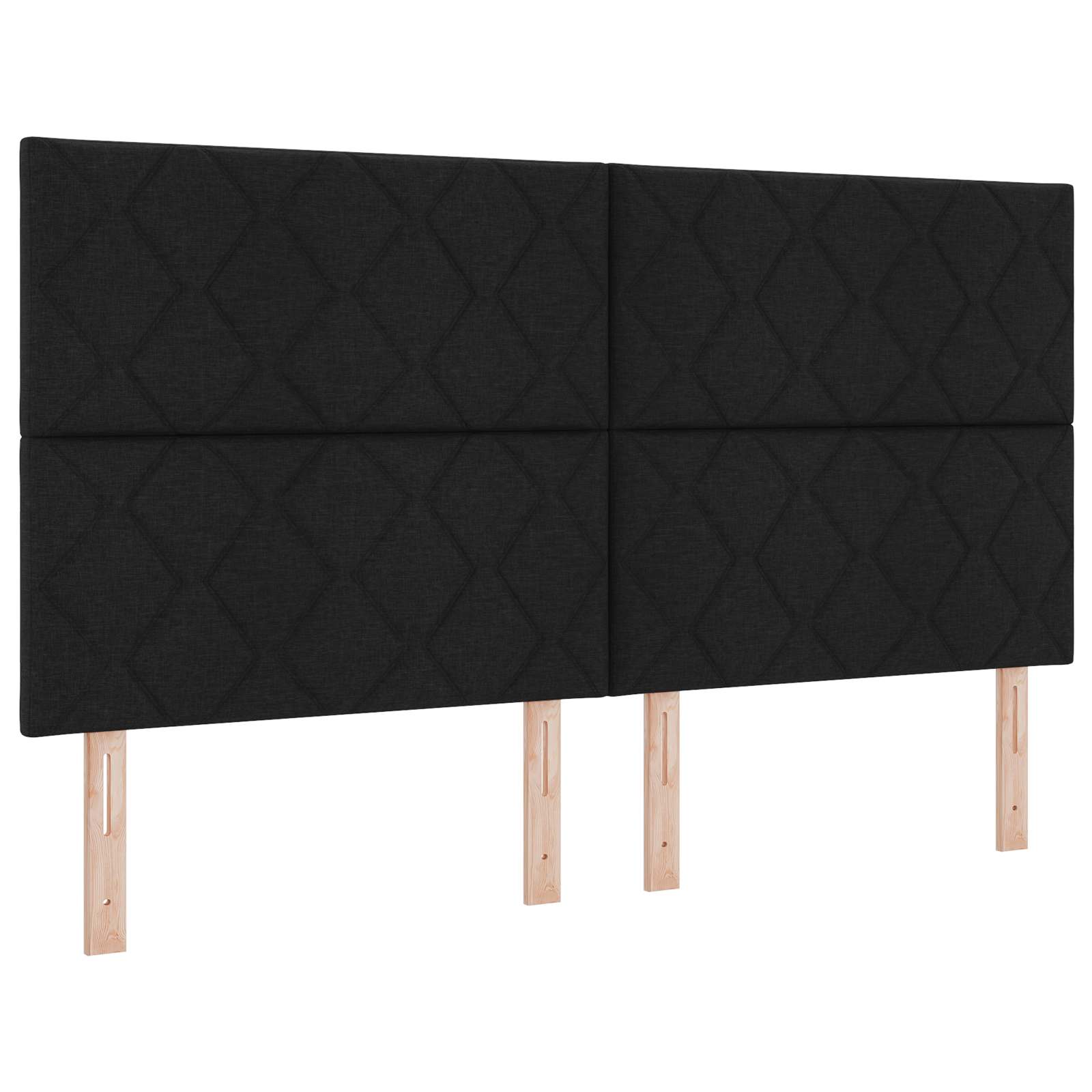Κρεβάτι Ottoman με στρώμα με κεφαλάρι Μαύρο 180 x 200 cm Ύφασμα - Pakobazaar