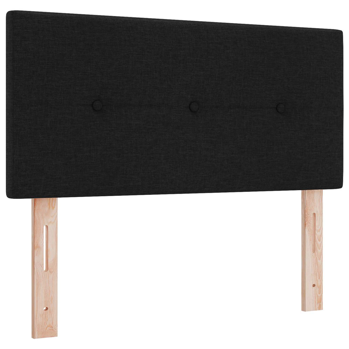 Κρεβάτι Ottoman με Στρώμα και LED Μαύρο 120 x 190 cm Ύφασμα - Pakobazaar