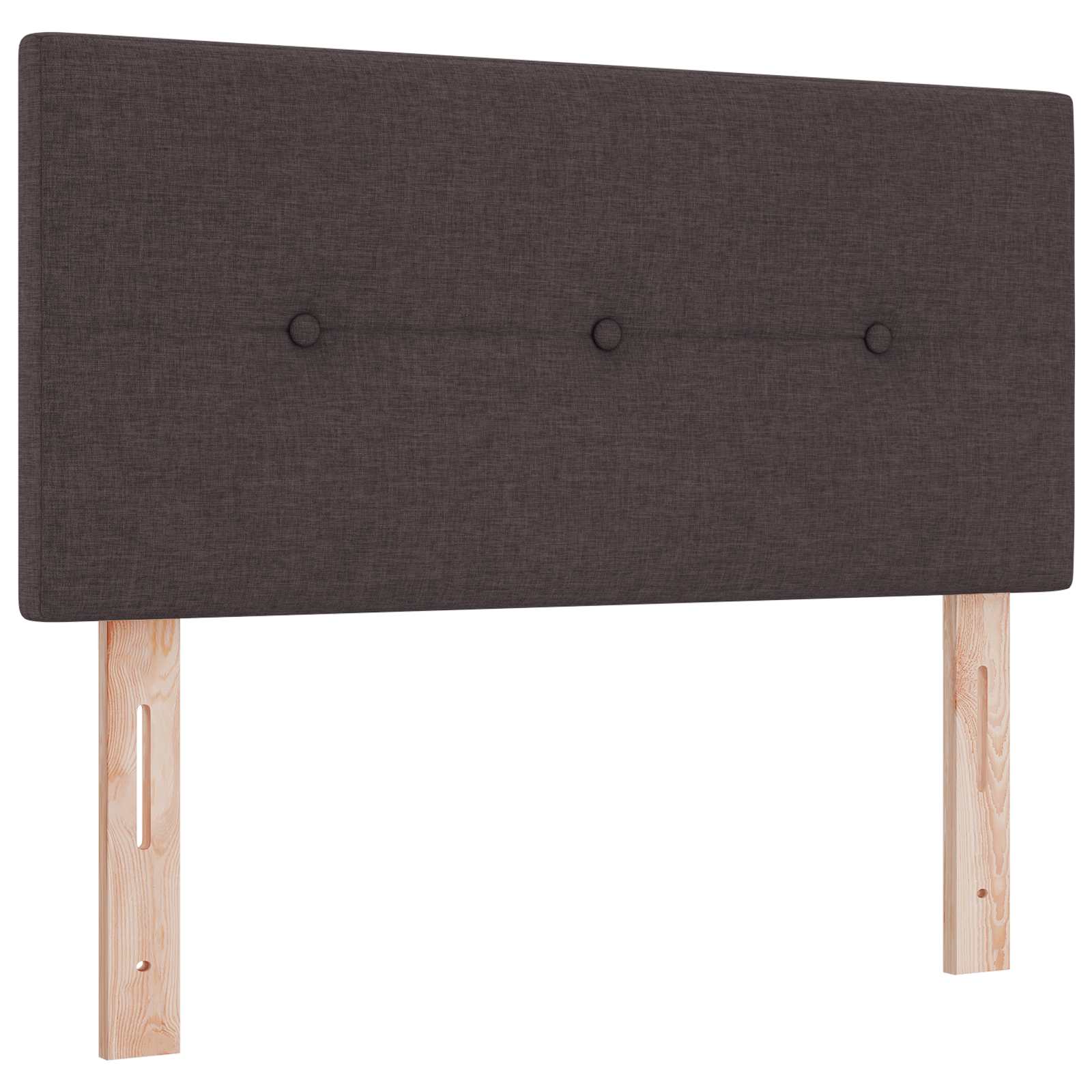 Κρεβάτι Ottoman με Στρώμα και LED Σκούρο Καφέ 120 x 190 cm - Pakobazaar
