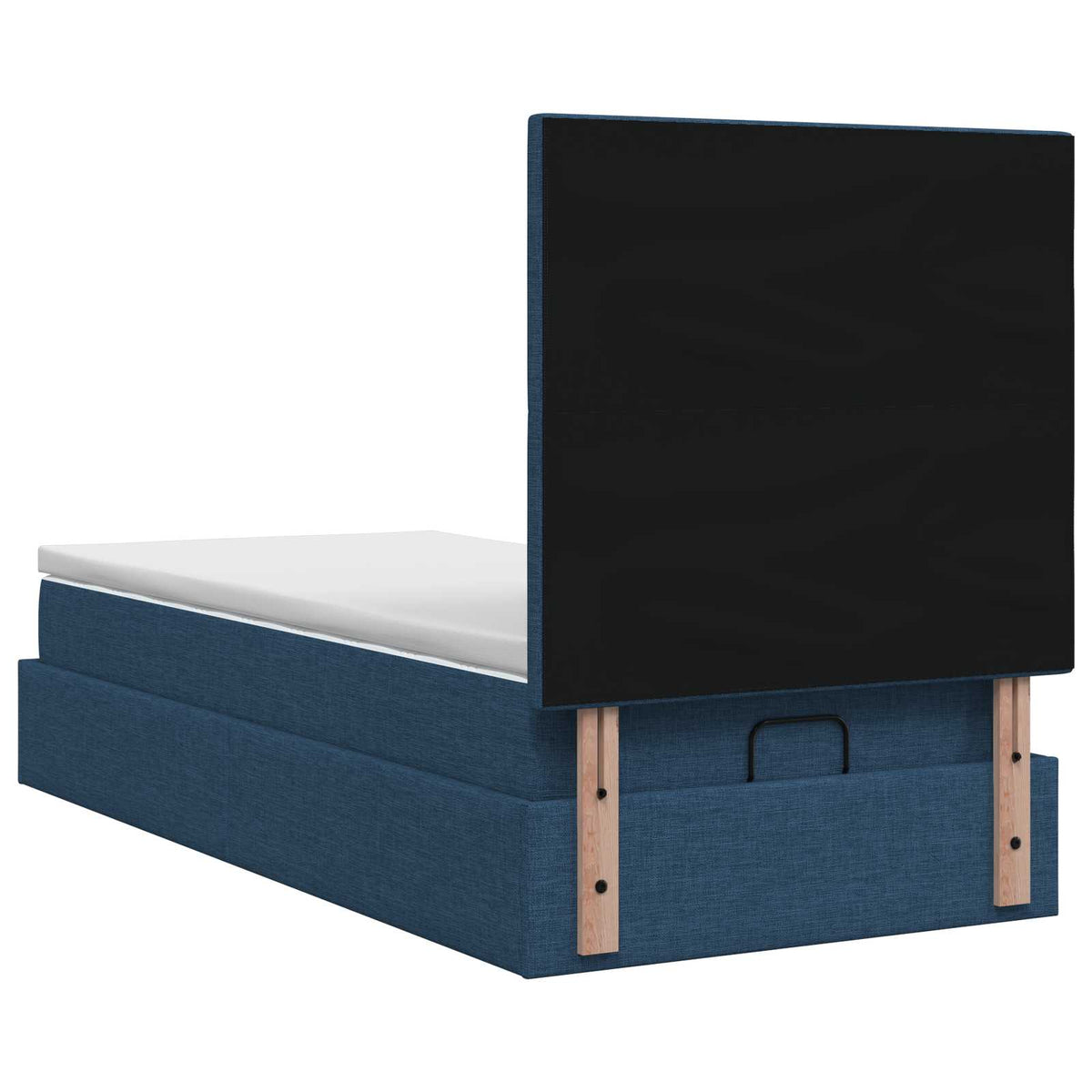 Κρεβάτι Ottoman με Στρώμα και LED Μπλε 90 x 190 cm Ύφασμα - Pakobazaar