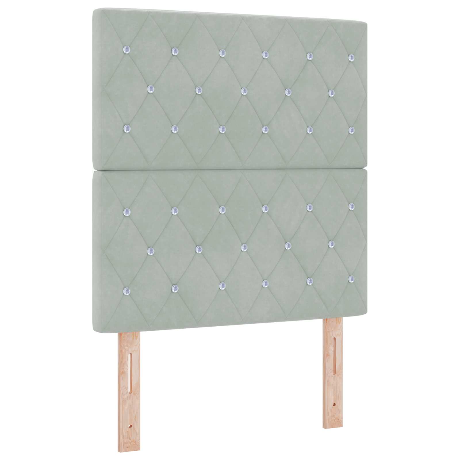 Κρεβάτι Ottoman με Στρώμα και LED Ανοιχτό γκρι 80 x 200 cm - Pakobazaar