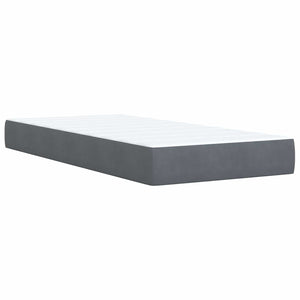 Κρεβάτι Ottoman με Στρώμα και LED Σκούρο Γκρι 100 x 200 cm - Pakobazaar