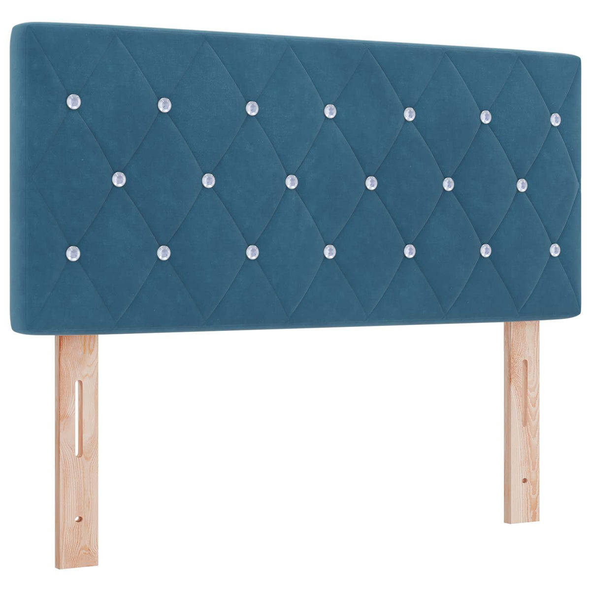 Κρεβάτι Ottoman με Στρώμα και LED Σκούρο Μπλε 120 x 190 cm - Pakobazaar