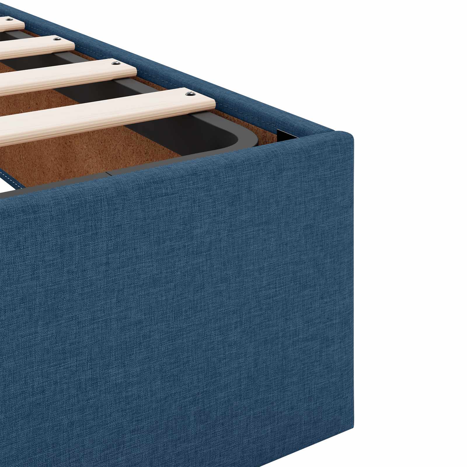 Κρεβάτι Ottoman με Στρώμα και LED Μπλε 180 x 200 cm Ύφασμα - Pakobazaar