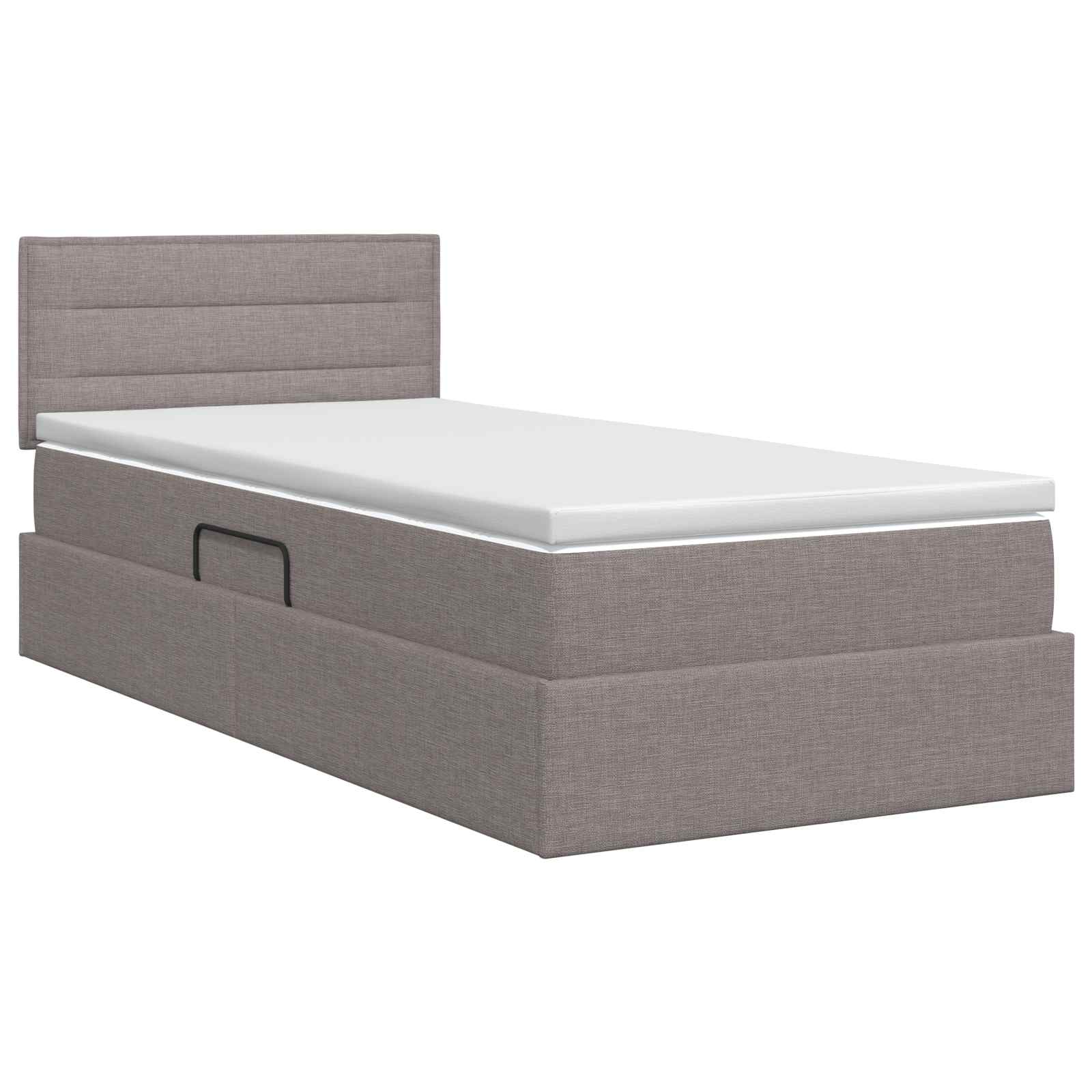Κρεβάτι με αποθηκευτικό χώρο και στρώμα Taupe 90 x 190 cm