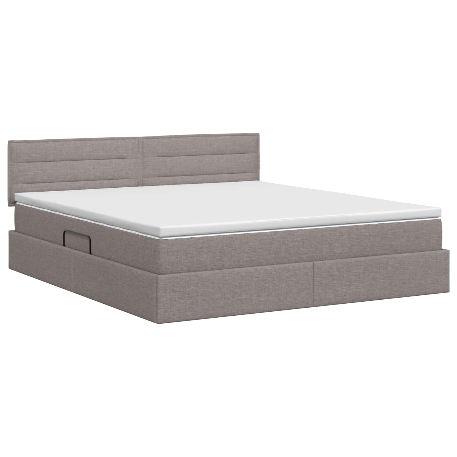 Κρεβάτι με αποθηκευτικό χώρο και στρώμα Taupe 180 x 200 cm - Pakobazaar