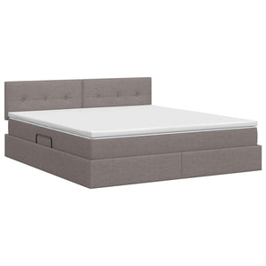 Κρεβάτι με αποθηκευτικό χώρο και στρώμα Taupe 140 x 190 cm
