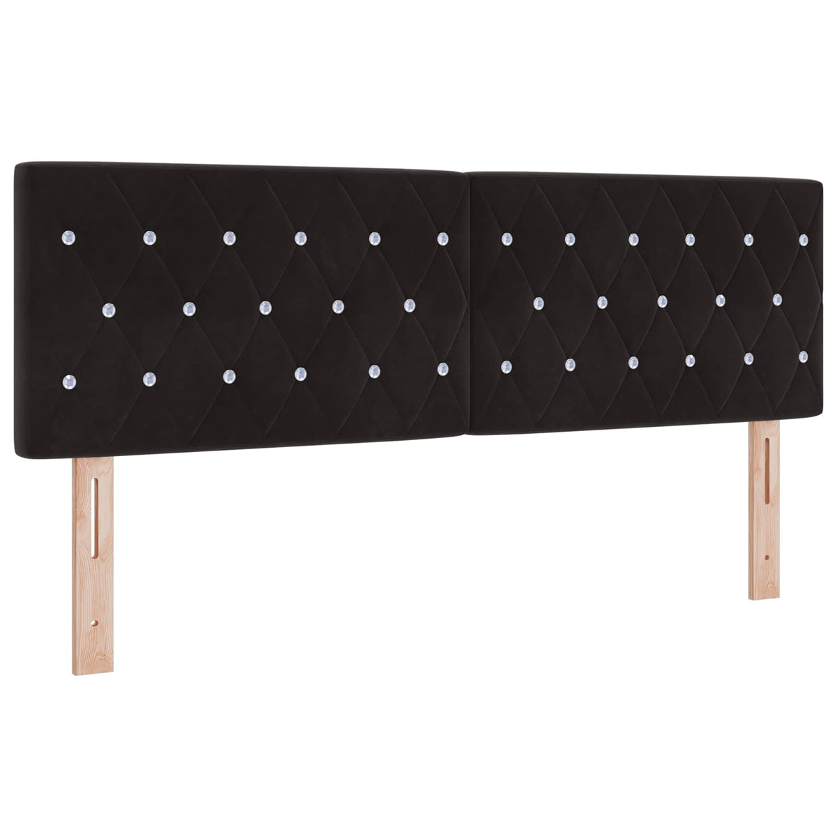 Κρεβάτι Αποθήκης με κεφαλάρι Μαύρο 160 x 200 cm Βελούδο - Pakobazaar