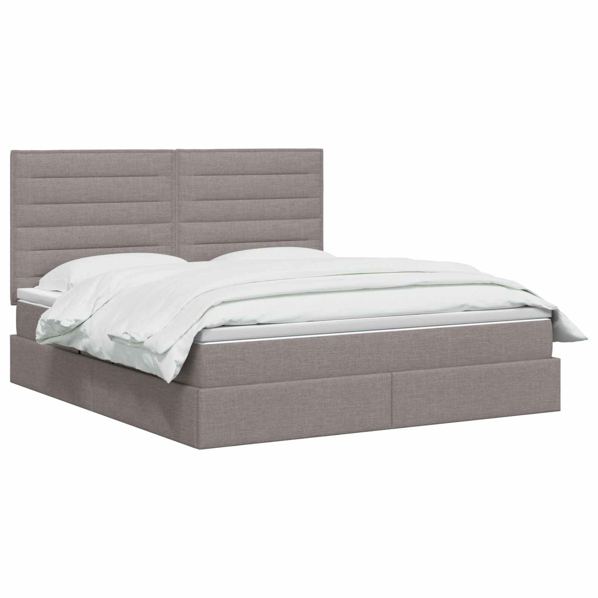 Κρεβάτι με αποθηκευτικό χώρο και στρώμα Taupe 180 x 200 cm - Pakobazaar