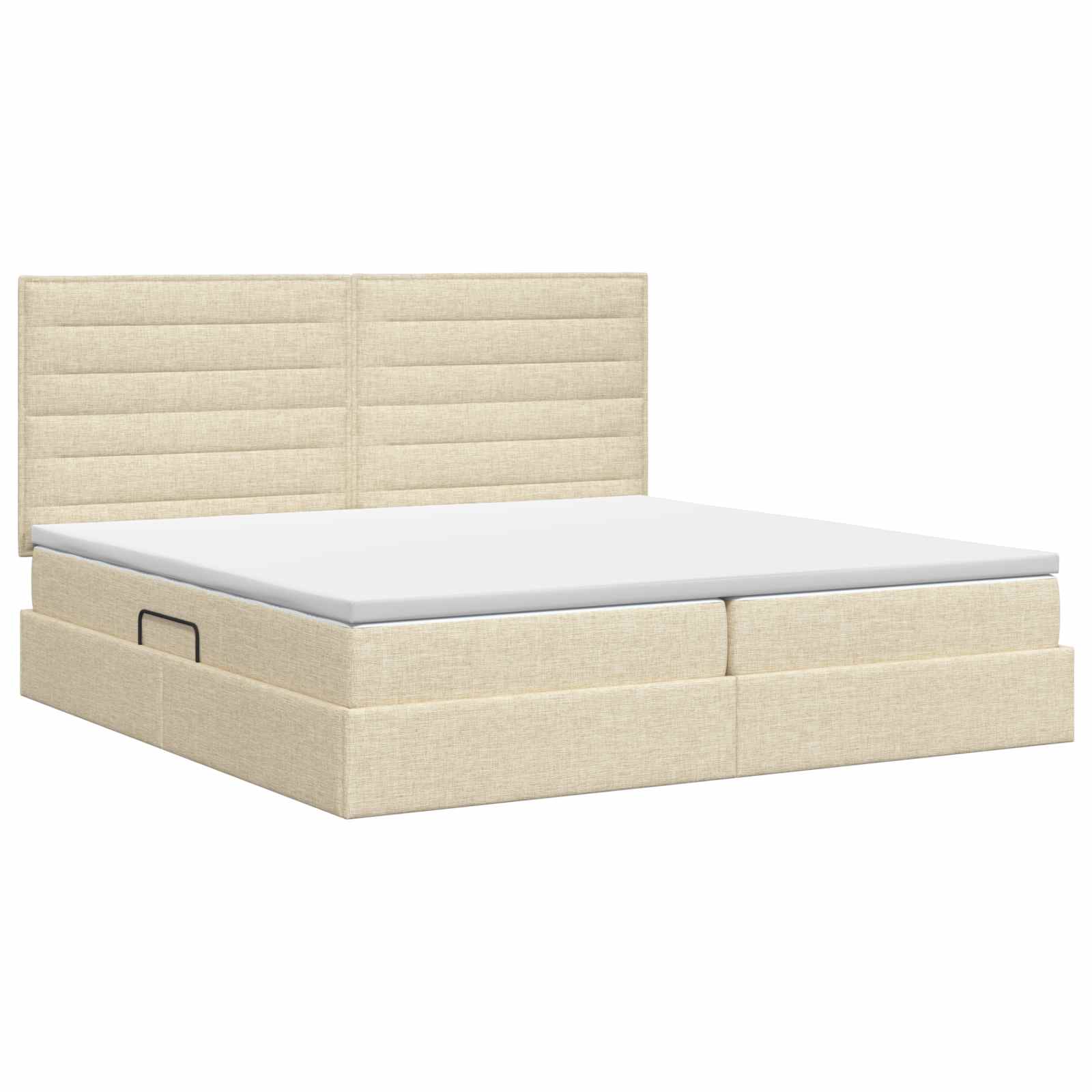Κρεβάτι με αποθηκευτικό χώρο και στρώμα Κρεμ 200 x 200 cm