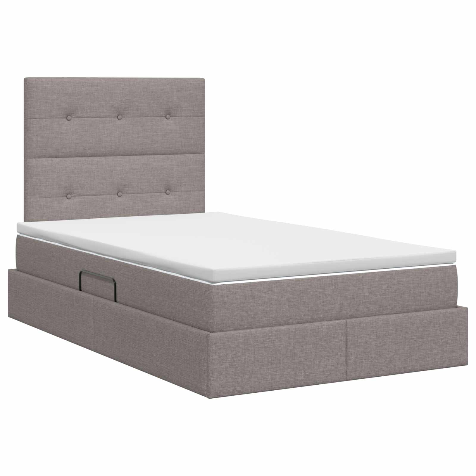 Κρεβάτι με αποθηκευτικό χώρο και στρώμα Taupe 120 x 190 cm - Pakobazaar