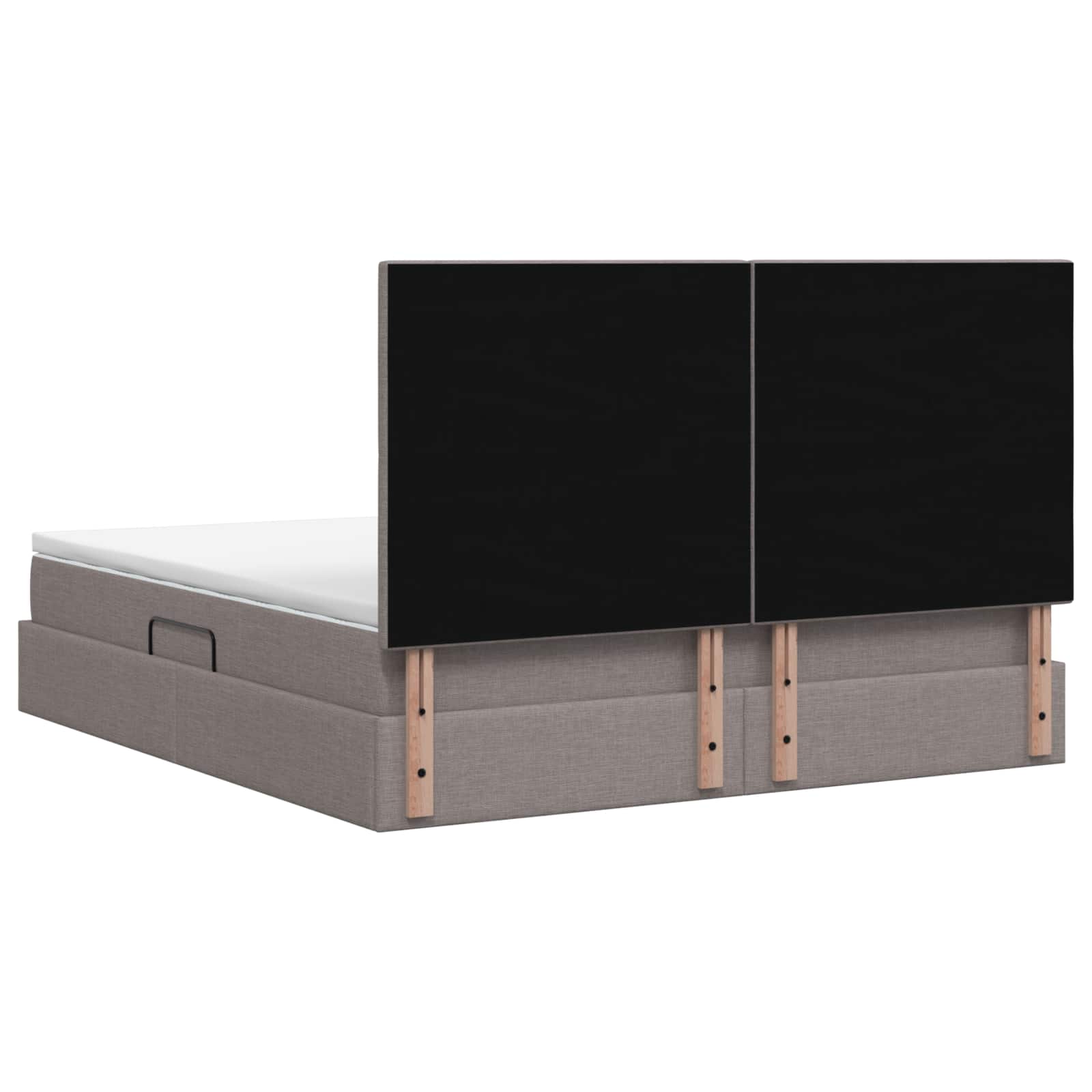 Κρεβάτι με αποθηκευτικό χώρο και στρώμα Taupe 140 x 190 cm - Pakobazaar