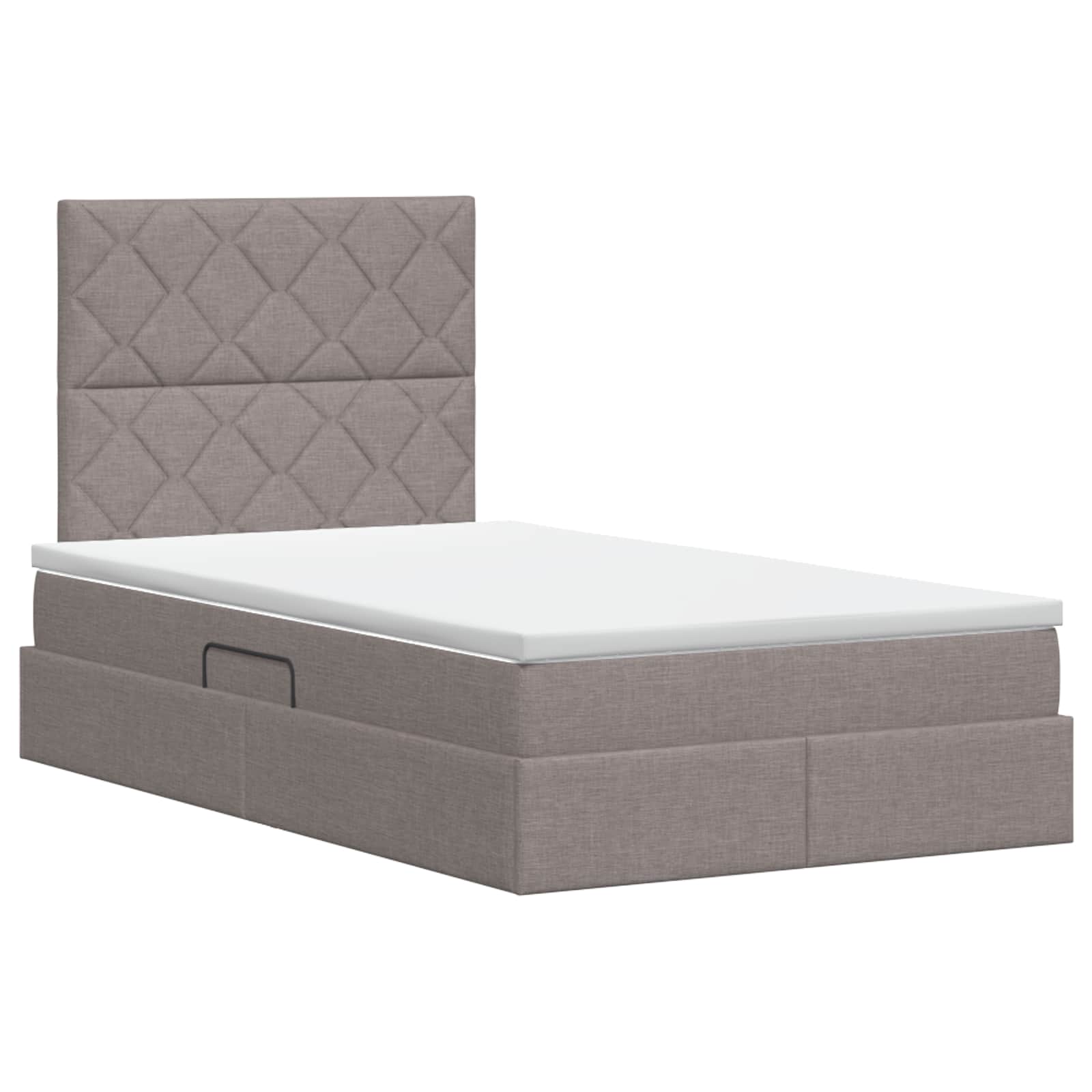 Κρεβάτι με αποθηκευτικό χώρο και στρώμα Taupe 120 x 190 cm - Pakobazaar