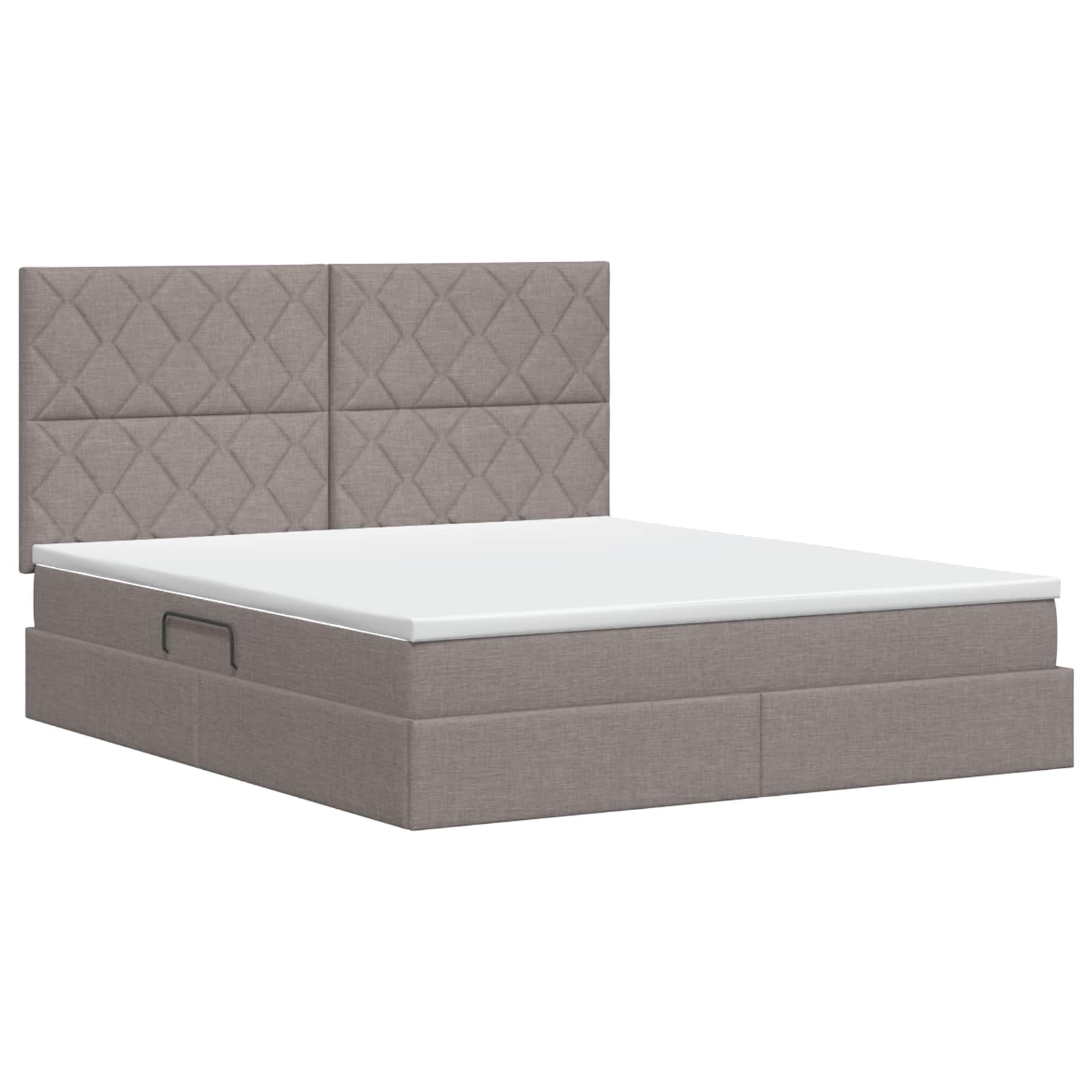 Κρεβάτι με αποθηκευτικό χώρο και στρώμα Taupe 140 x 200 cm
