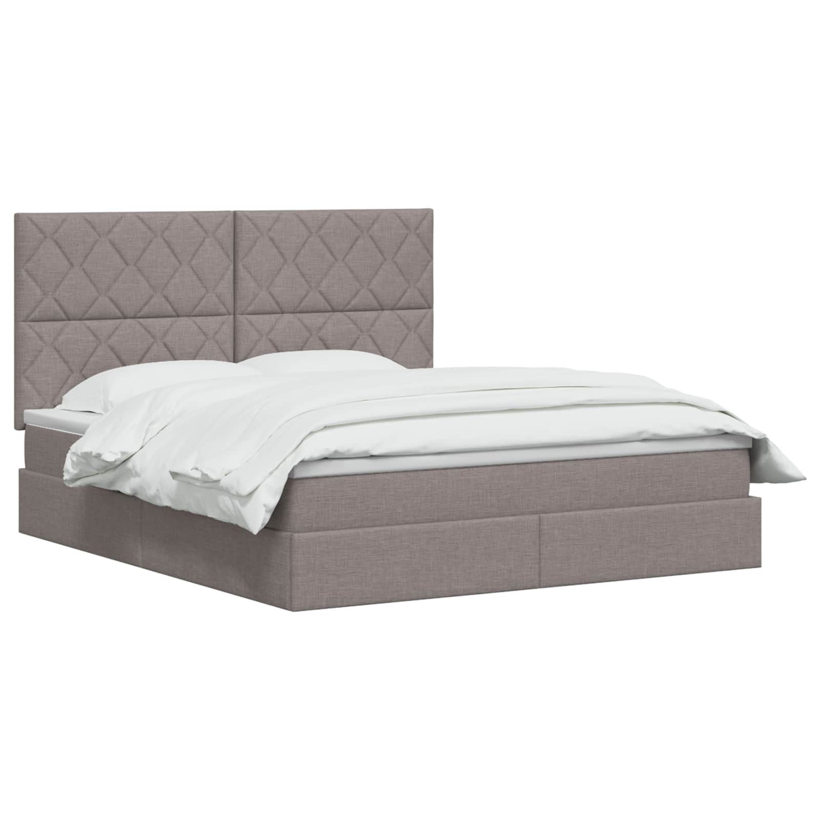 Κρεβάτι με αποθηκευτικό χώρο και στρώμα Taupe 140 x 200 cm