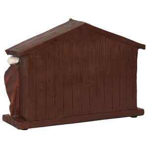 Χριστουγεννιάτικη φάτνη SALO 31 x 7,5 x 21,5 cm Ρετσίνι