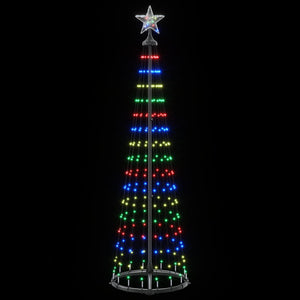 Χριστουγεννιάτικο δέντρο κώνος LED 180 εκ. 250 LED Πολύχρωμο - Pakobazaar