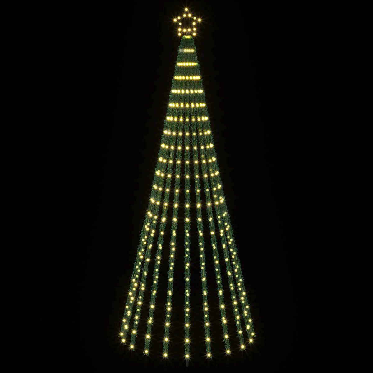 LED Χριστουγεννιάτικο Δέντρο 250 εκ. 475 LED Θερμό λευκό Ατσάλι