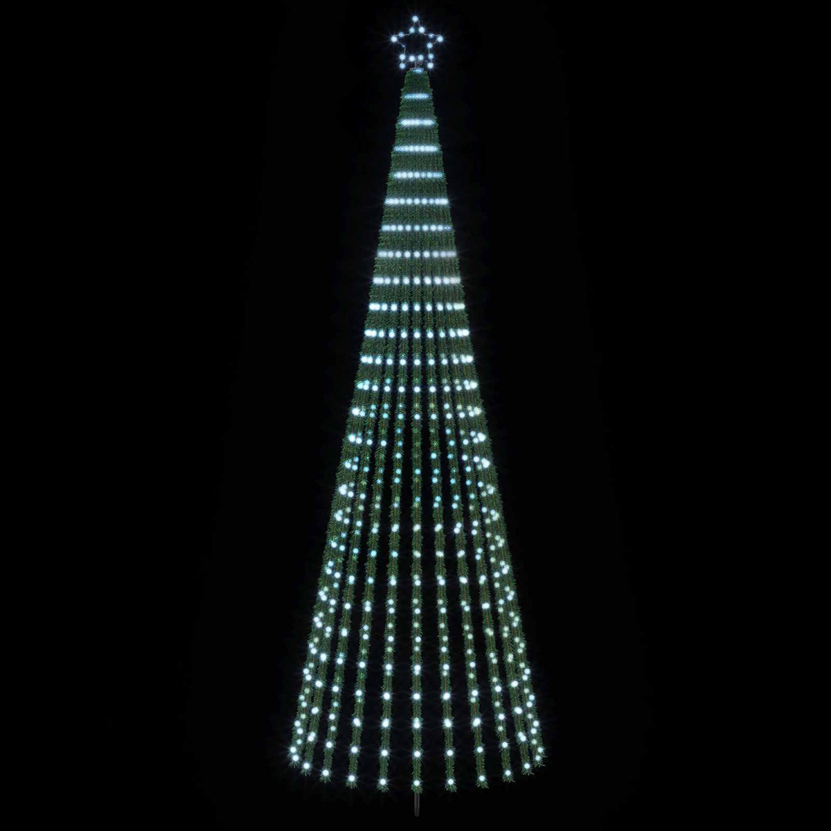LED Χριστουγεννιάτικο Δέντρο 300 εκ. 668 LED Ψυχρό λευκό Ατσάλι