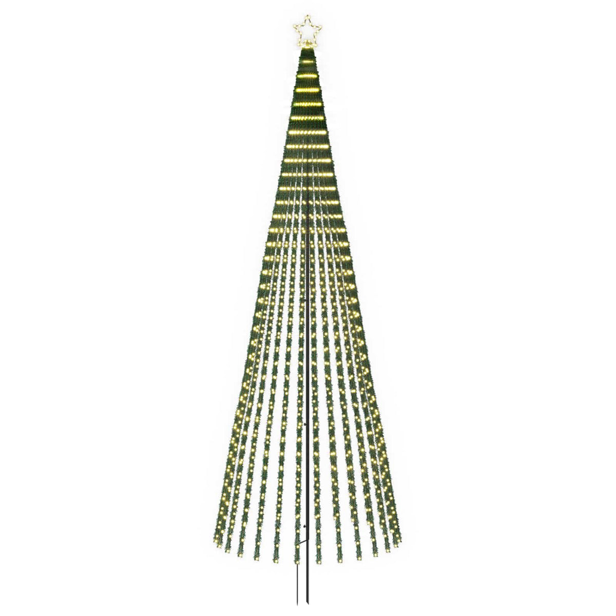 LED Χριστουγεννιάτικο Δέντρο 400 εκ. 1028 LED Θερμό λευκό - Pakobazaar