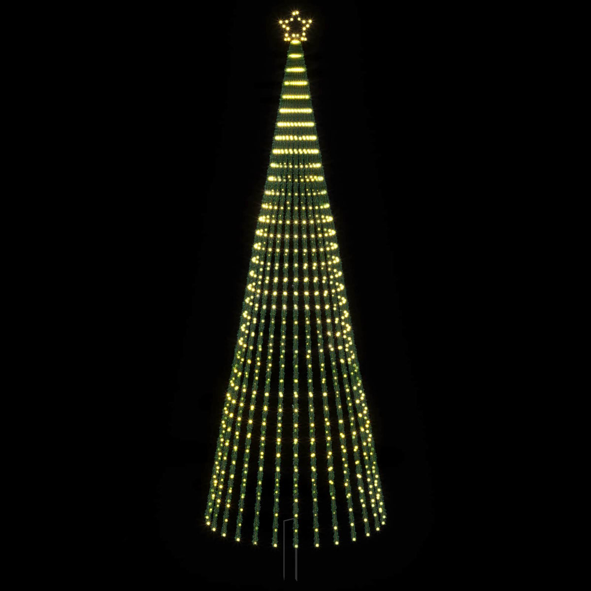 LED Χριστουγεννιάτικο Δέντρο 400 εκ. 1028 LED Θερμό λευκό - Pakobazaar