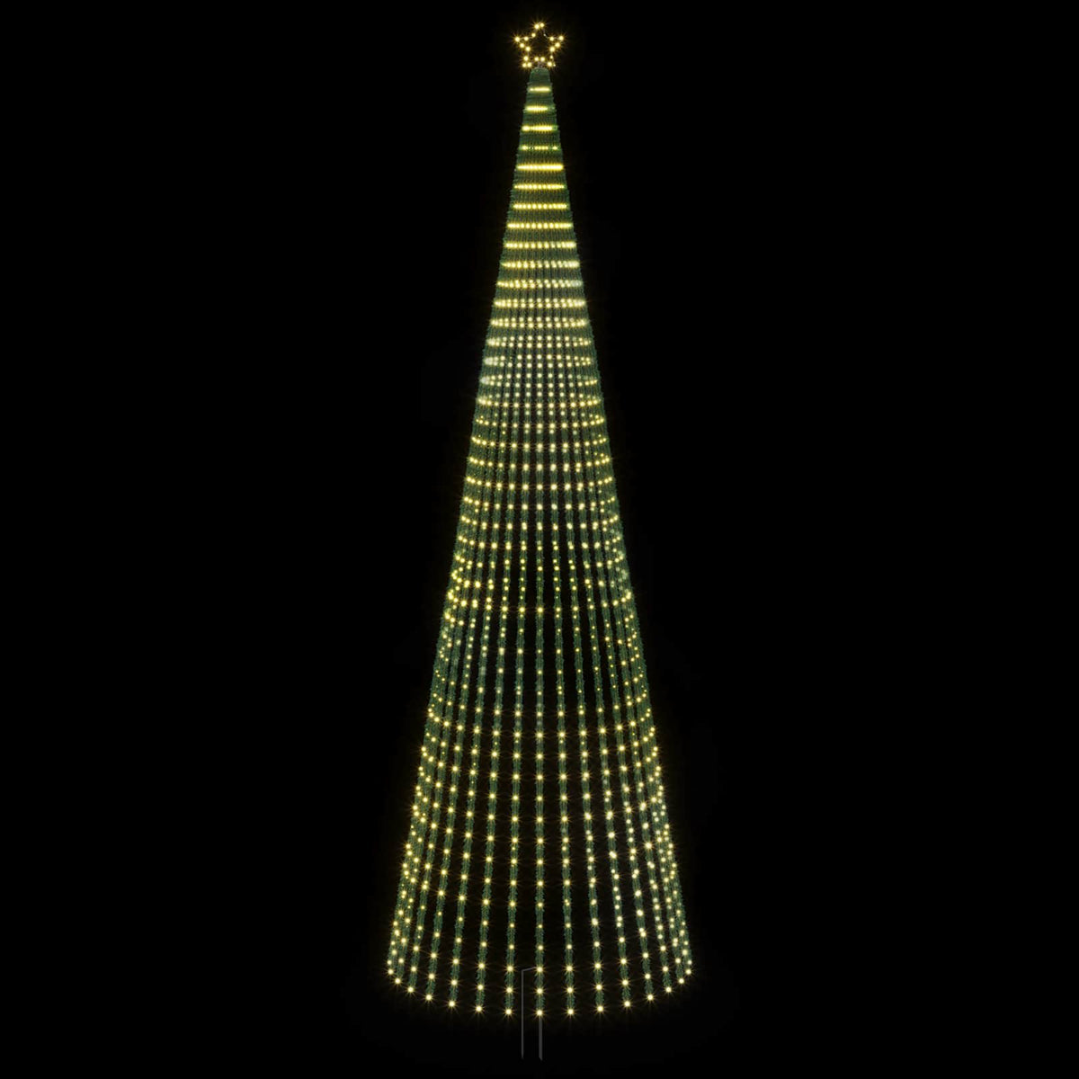 LED Χριστουγεννιάτικο Δέντρο 500 εκ. 1524 LED Θερμό λευκό - Pakobazaar