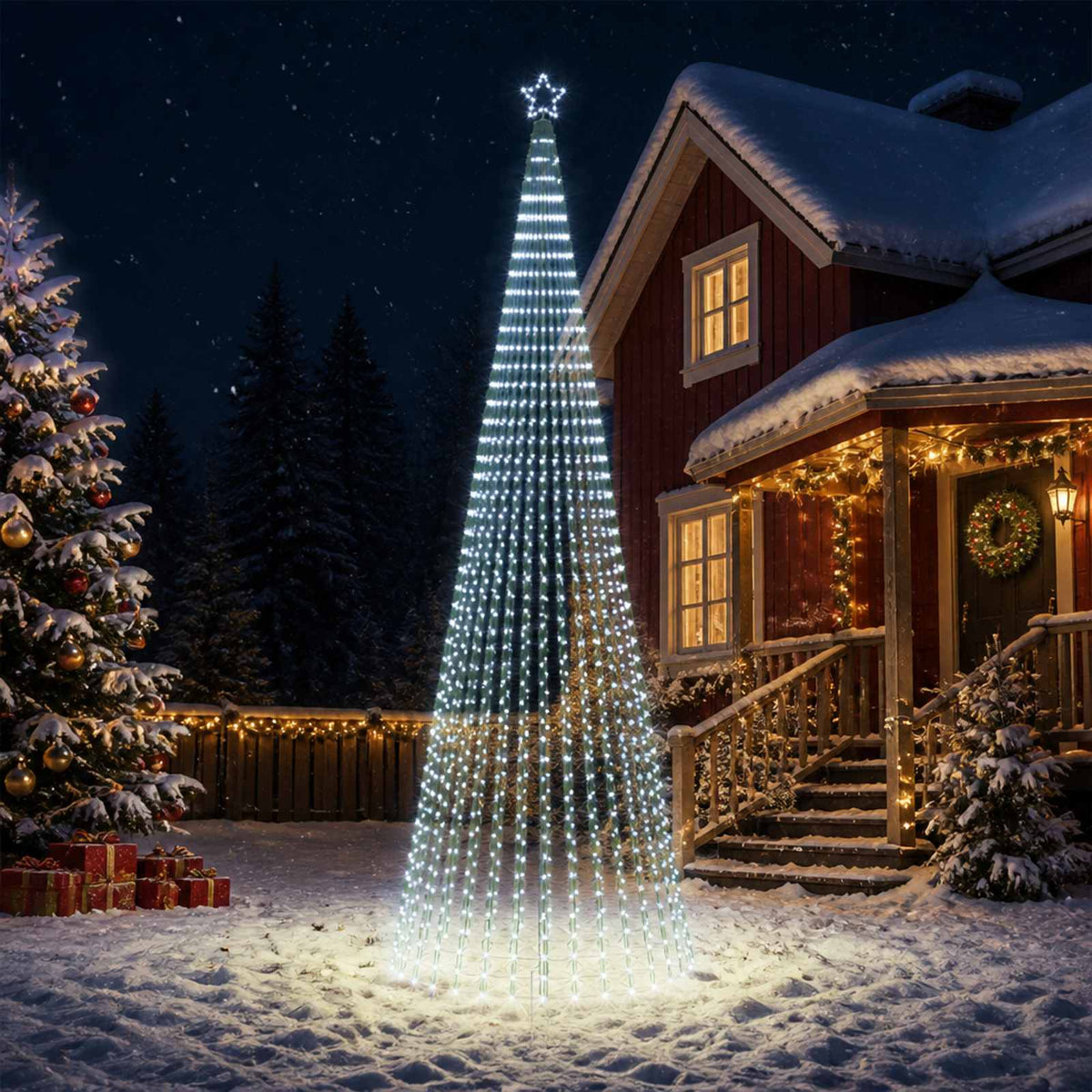 LED Χριστουγεννιάτικο Δέντρο 500 εκ. 1524 LED Ψυχρό λευκό
