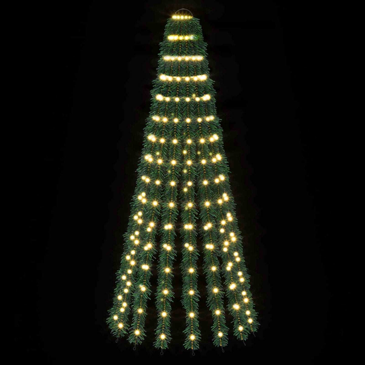 LED Χριστουγεννιάτικο Δέντρο 150 εκ. 240 LED Θερμό λευκό Ατσάλι