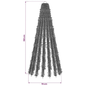 LED Χριστουγεννιάτικο Δέντρο 150 εκ. 240 LED Μπλε Ατσάλι - Pakobazaar
