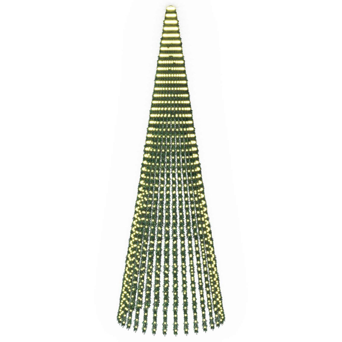 LED Χριστουγεννιάτικο Δέντρο 470 εκ. 1504 LED Θερμό λευκό - Pakobazaar