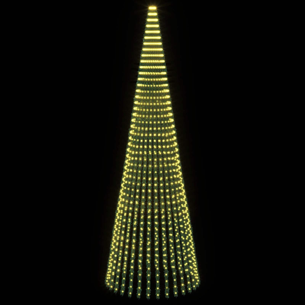 LED Χριστουγεννιάτικο Δέντρο 470 εκ. 1504 LED Θερμό λευκό - Pakobazaar