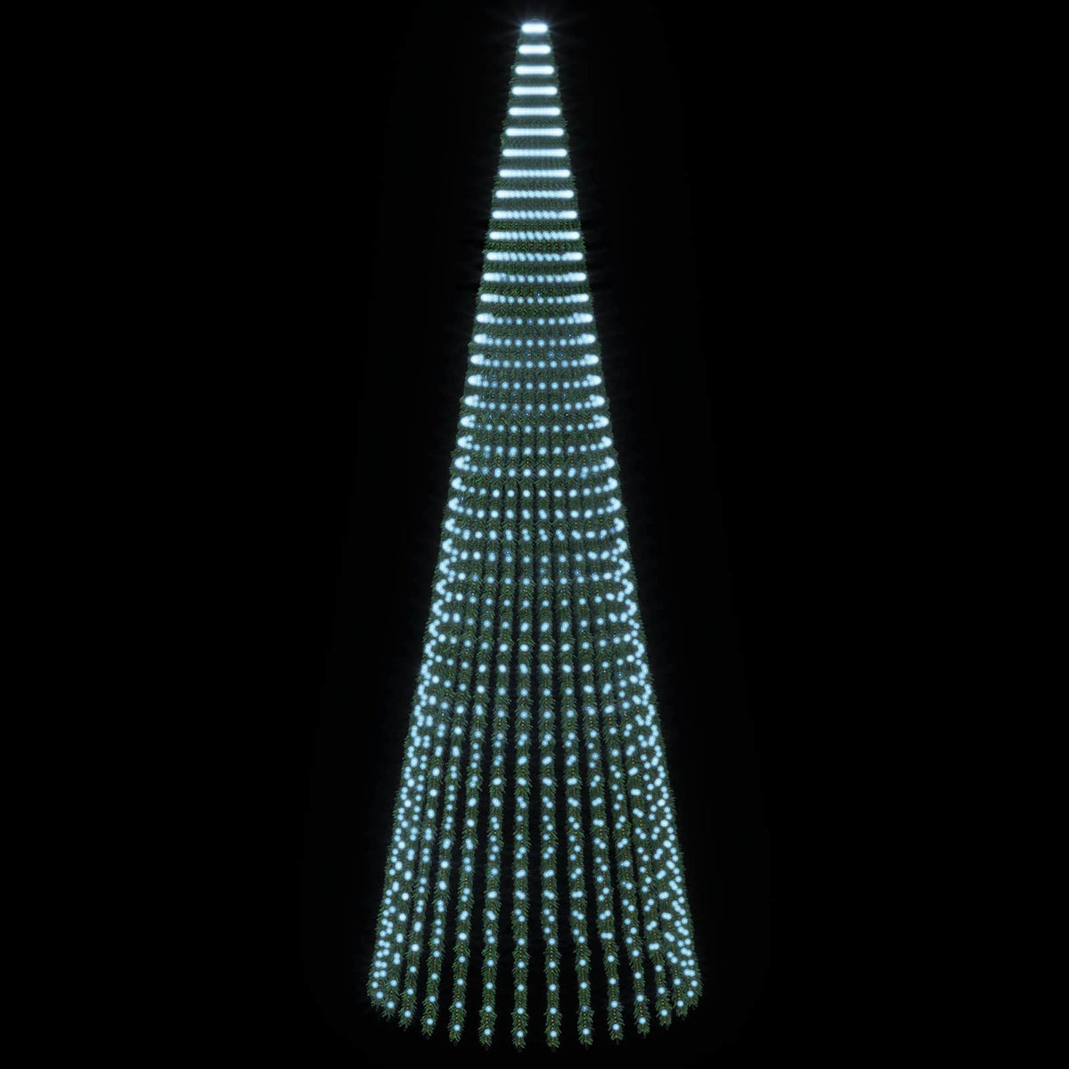 LED Χριστουγεννιάτικο Δέντρο 470 εκ. 1504 LED Ψυχρό λευκό - Pakobazaar