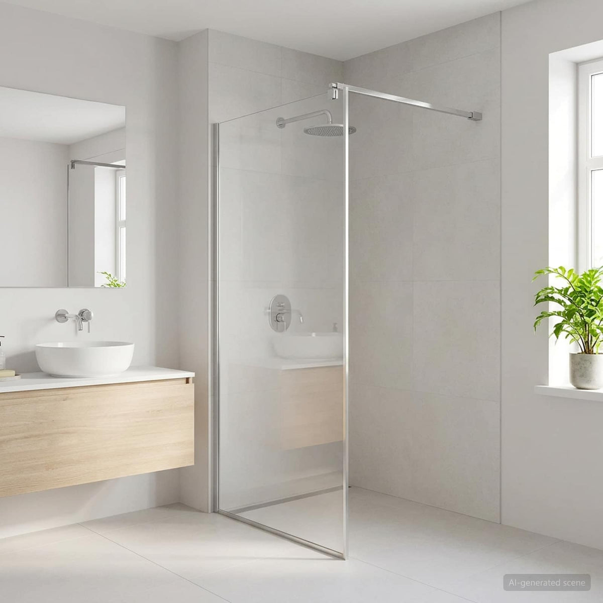 Μπάρα Στήριξης Ντουζιέρας 70-120 cm για γυαλί 6/8 mm Χρωμέ - Pakobazaar